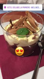 Dessert fatti in casa al ristorante dell'Hotel Isolabella - Trentino