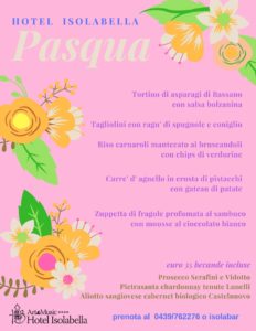 Menù di Pasqua - Hotel Isolabella - Primiero - Trentino