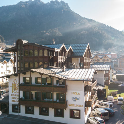Panoramica aerea Hotel Isolabella - Trentino