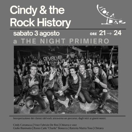 CINDY & THE ROCK HISTORY IN concerto a The Night Primiero
