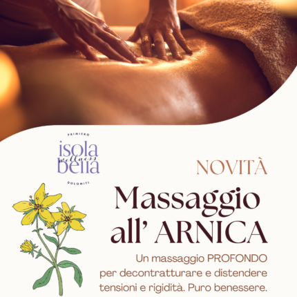 Massaggio all'arnica all'Hotel Isolabella